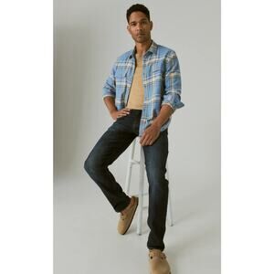 NEW Lucky Brand 110 Slim Dark Blue Wash Reclaimation Denim Jeans 28X30